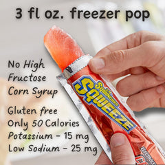 Sqwincher Sqweeze freezer pop gluten-free option for quick refreshment.