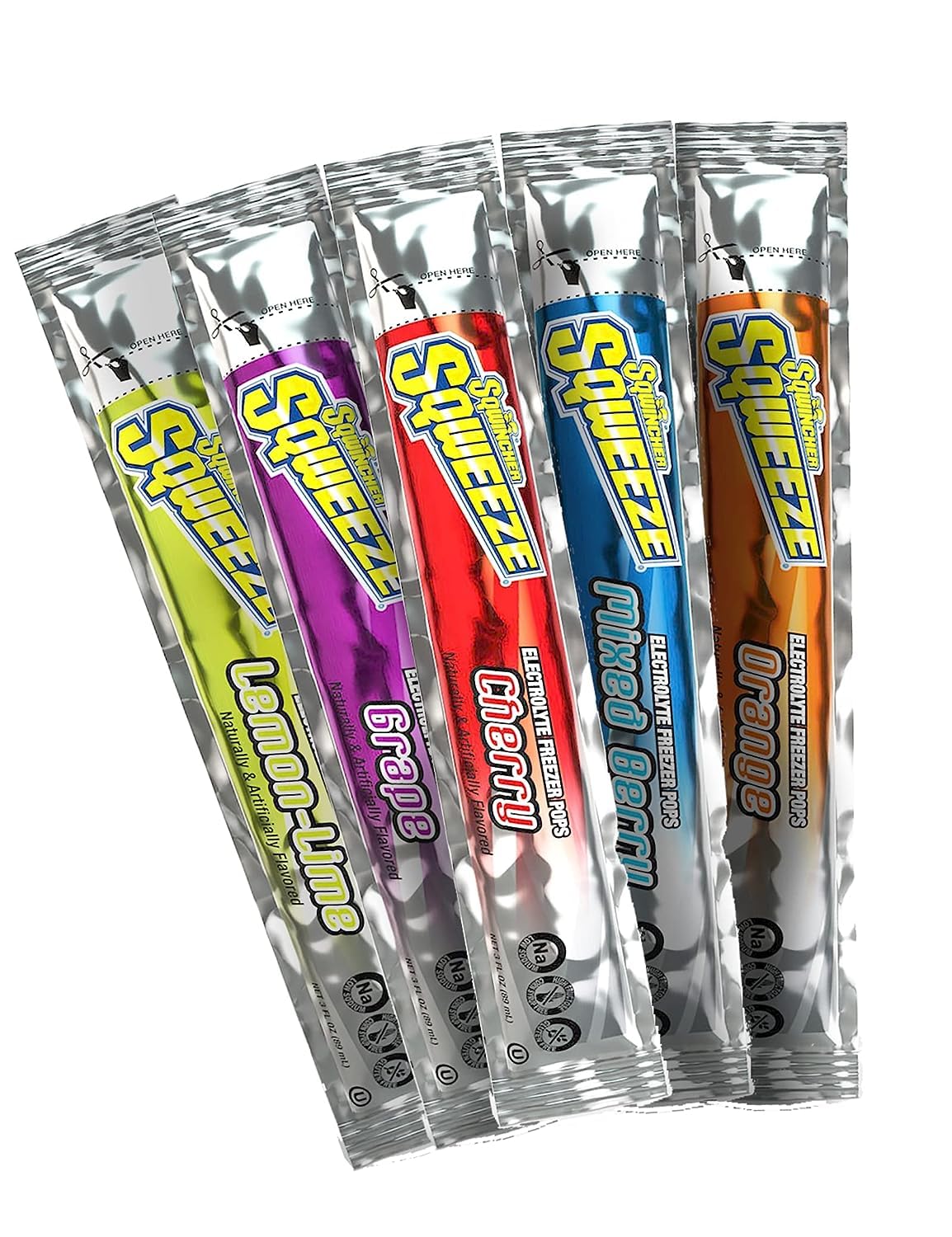 Sqwincher Sqweeze freezer pop on-the-go package boosts hydration during activities.