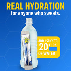 Sqwincher Zero Qwik Stik single packet closeup highlighting sugar-free, low-calorie hydration