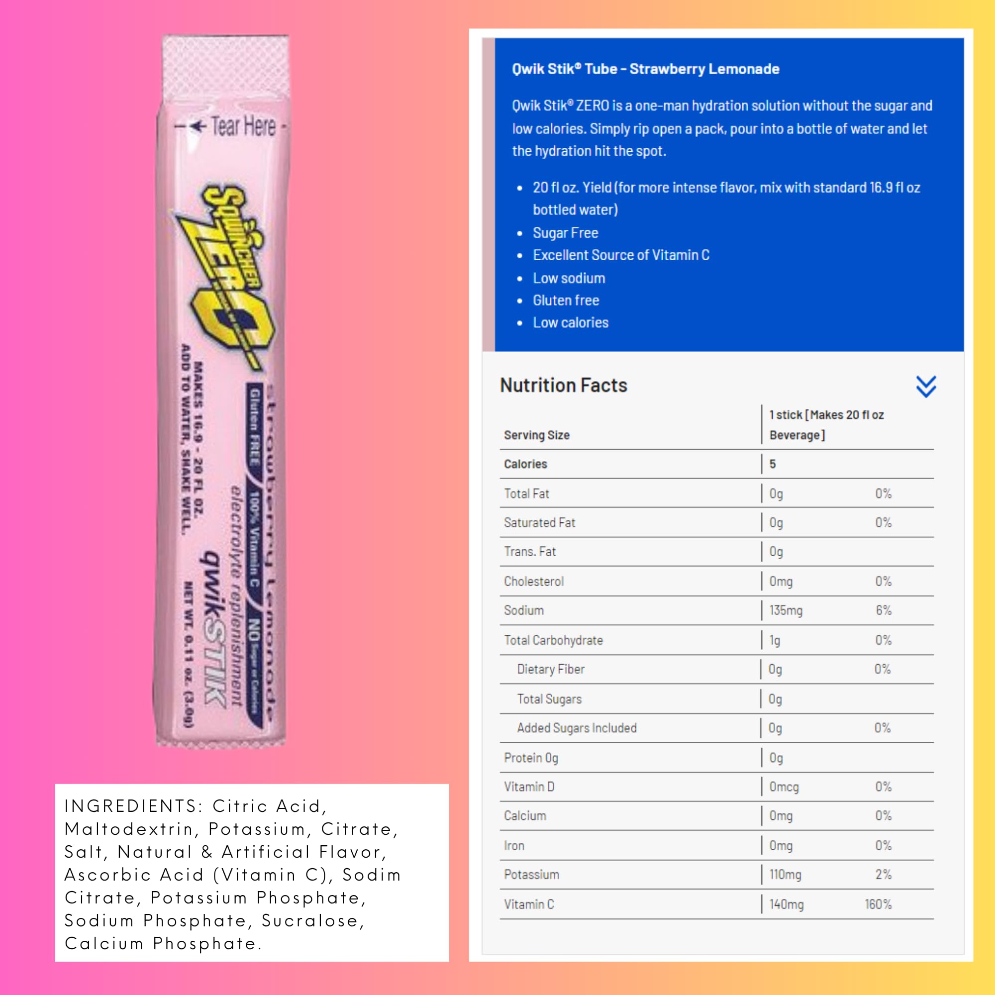 Sqwincher ZERO Qwik Stik flavor variety for daily hydration