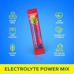 Sqwincher Zero Qwik Stik orange packet for hot-weather hydration.