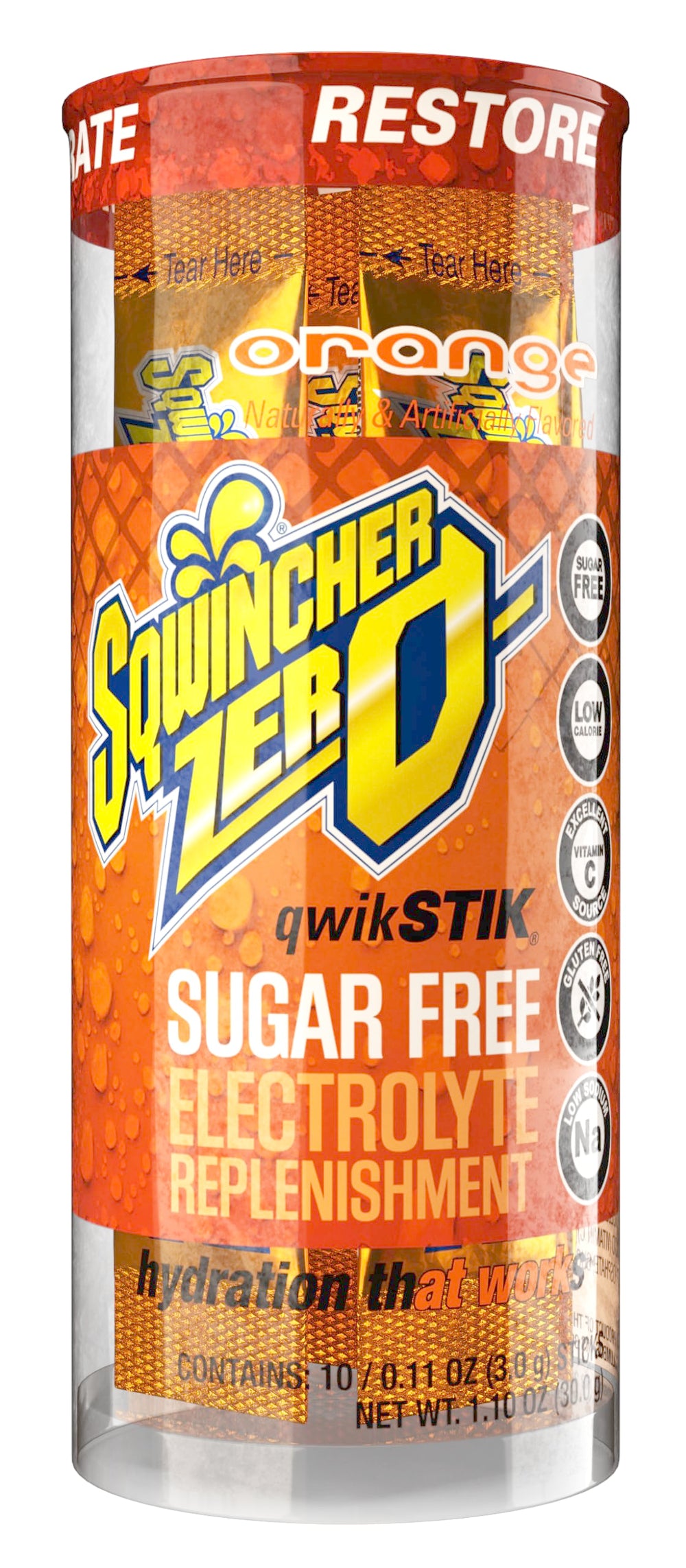 Sqwincher Zero Qwik Stik 4 flavor variety pack display for choice.