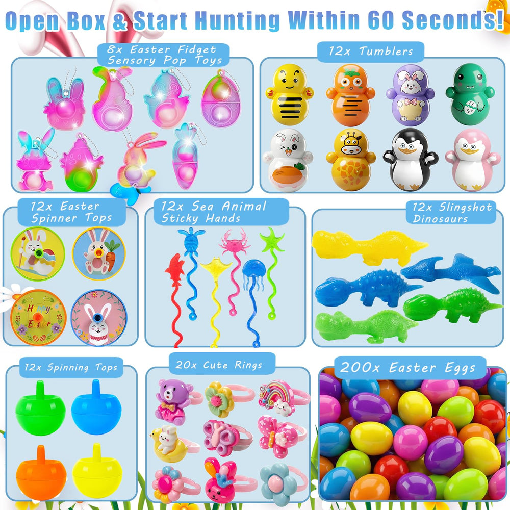 SQZUWIT Easter egg stampers included for creative egg hunts