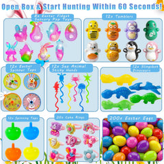 SQZUWIT Easter egg stampers included for creative egg hunts