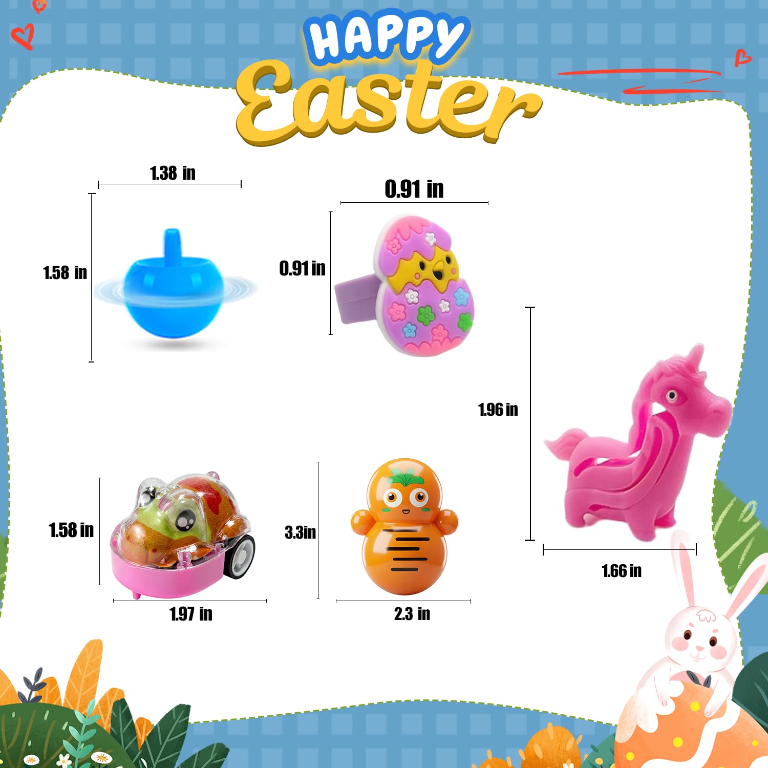 SQZUWIT Easter rings display bright wearable fillers for hunts