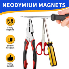 SRENMSMT magnet delivers strong pull for papers and notes.