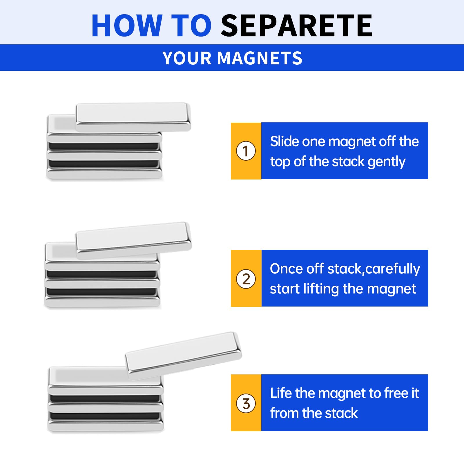 SRENMSMT magnets organized on magnetic boards for versatile storage.