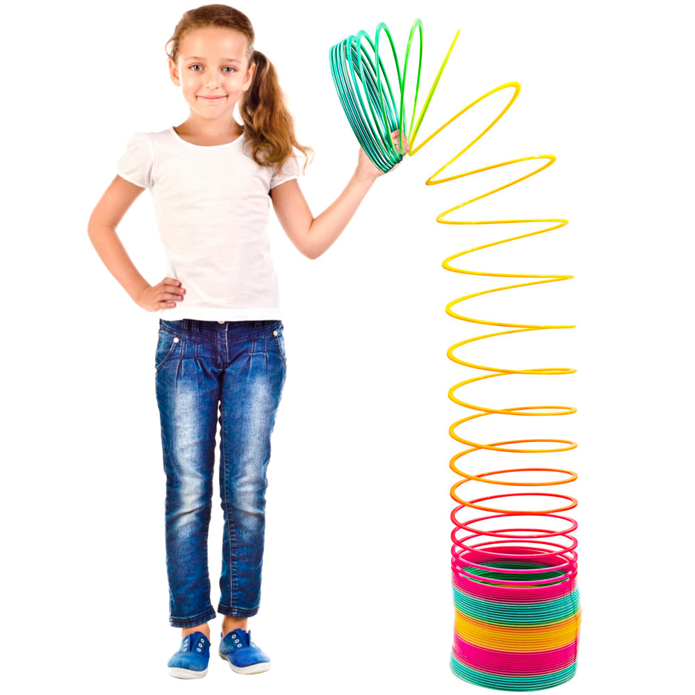 Srenta giant rainbow slinky 6-inch — durable, colorful playtime essential.