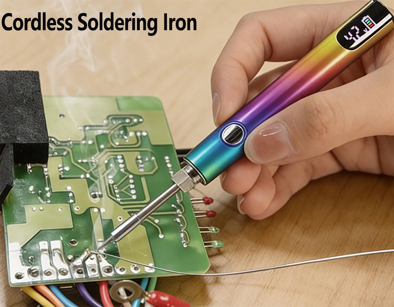 SRIBOO built-in battery cordless iron enables steady power anywhere.