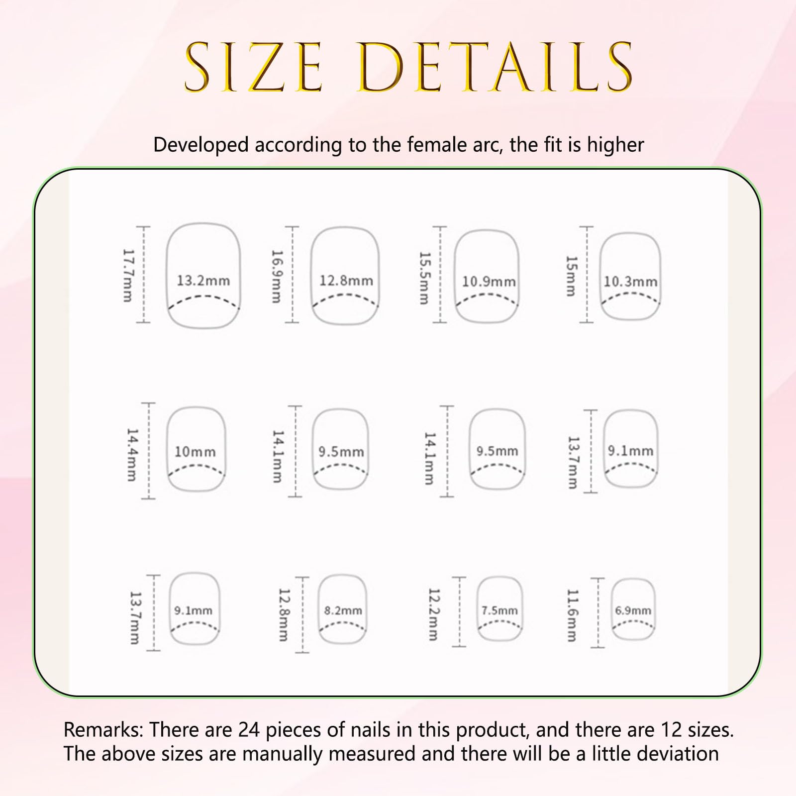 SRIMNUYY reusable nail kit supports multiple applications.