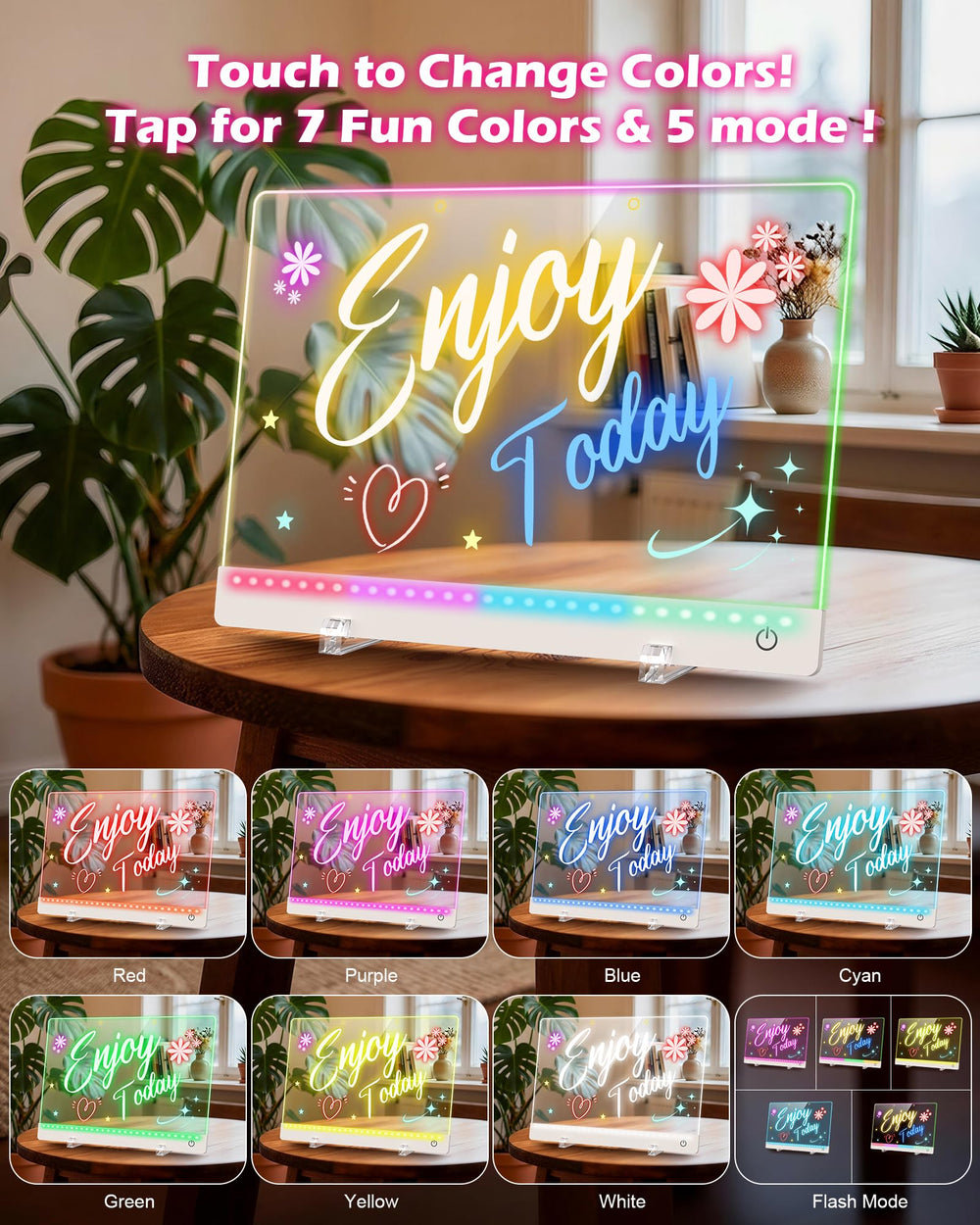 SROT LED board with 7 colors and 5 modes sparks vibrant art projects