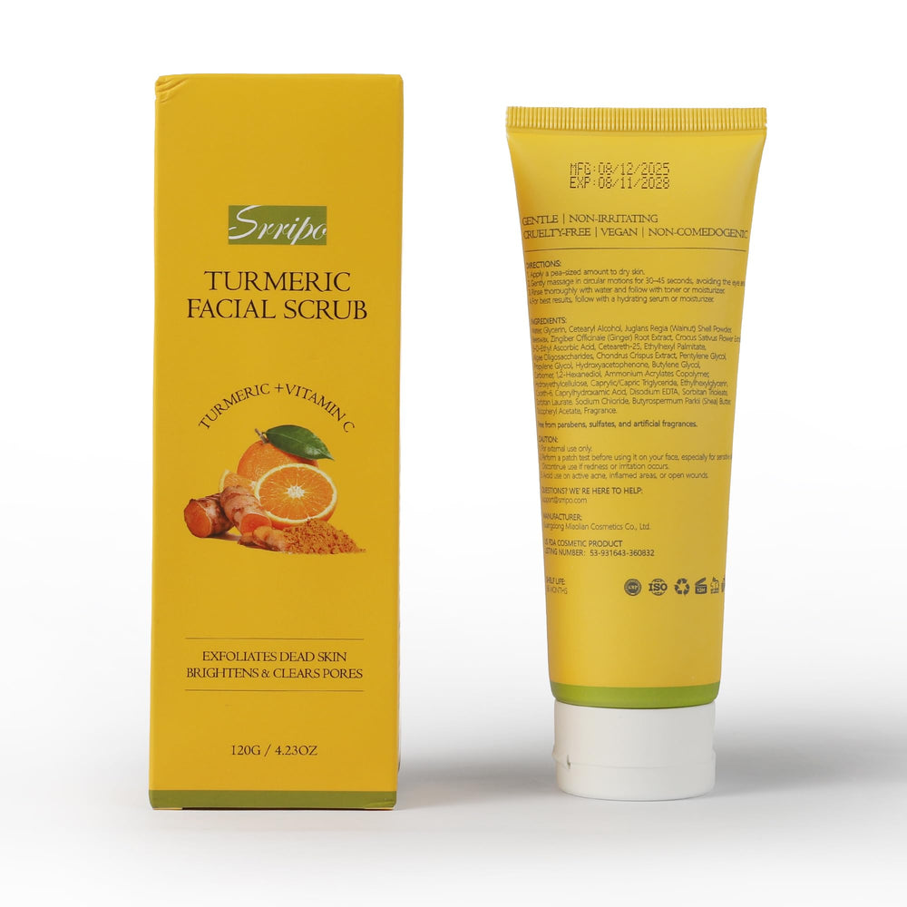 Srripo daily face scrub in use illustrates a balanced skin routine.