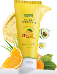 Srripo revitalizing exfoliation face scrub bottle close-up for daily skin renewal.