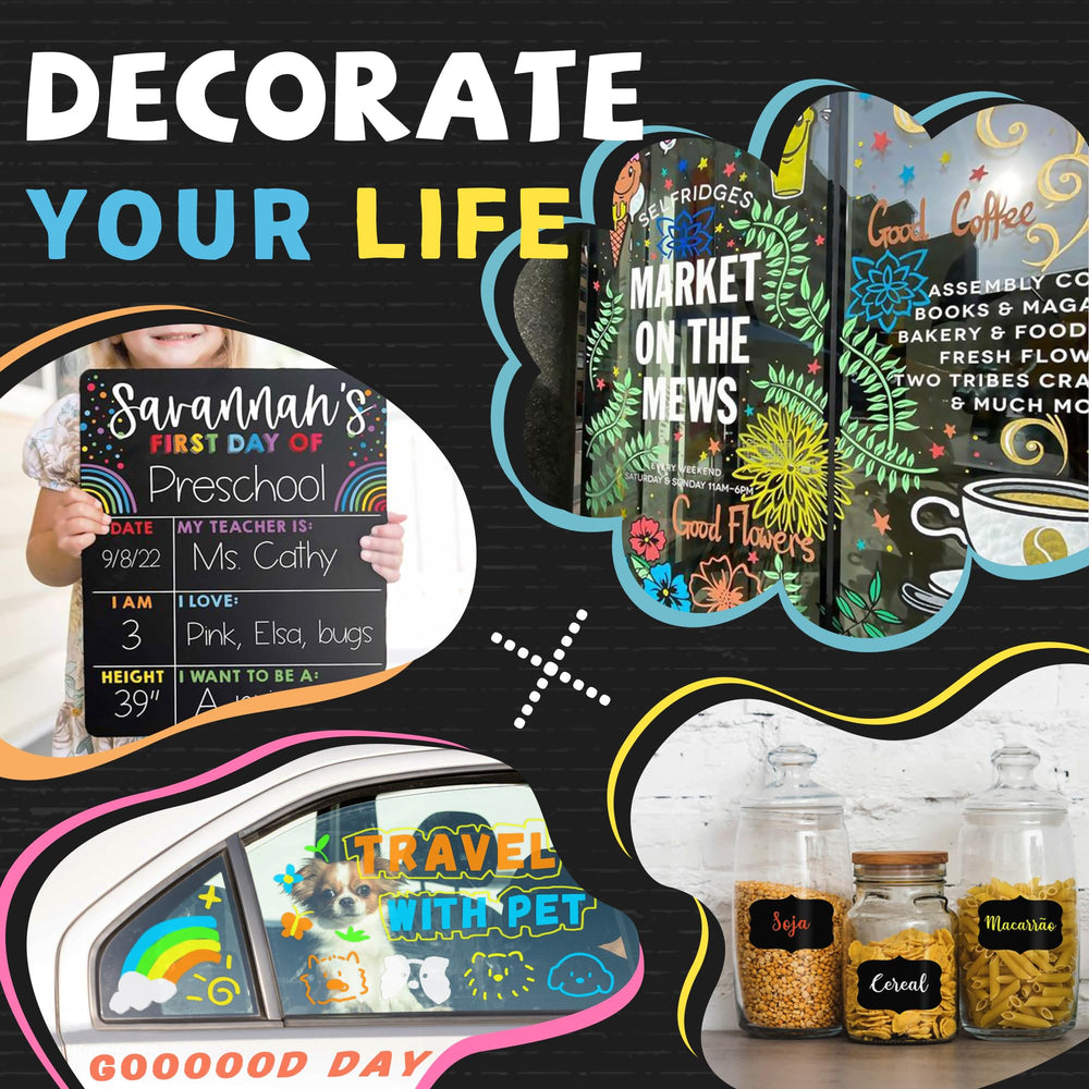 SRUOLOC washable markers for easy cleanup on mirrors and boards