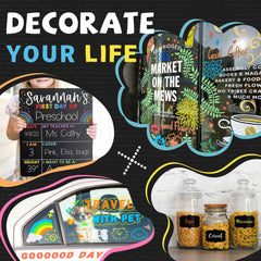 SRUOLOC washable markers for easy cleanup on mirrors and boards