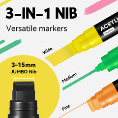 SRUOLOC waterproof ink on rocks demonstrates durable, quick-drying performance.