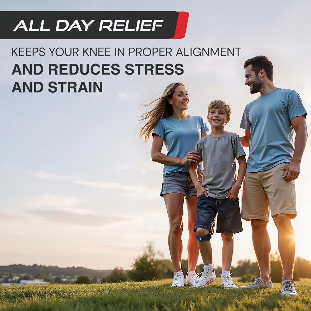 SS Sleeve Stars growth pains knee support for active kids.