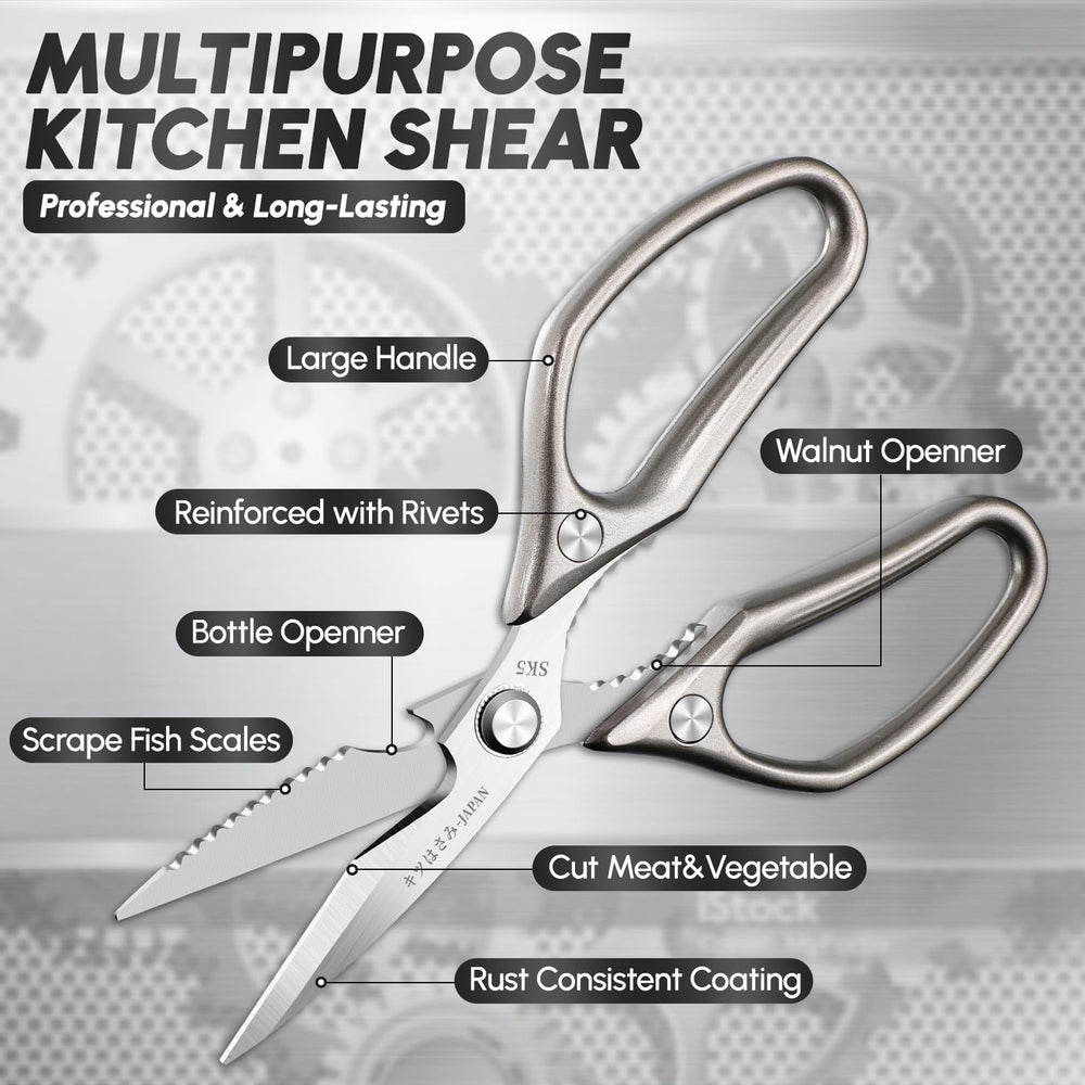 SSGP kitchen shears cut vegetables quickly for weeknight meals