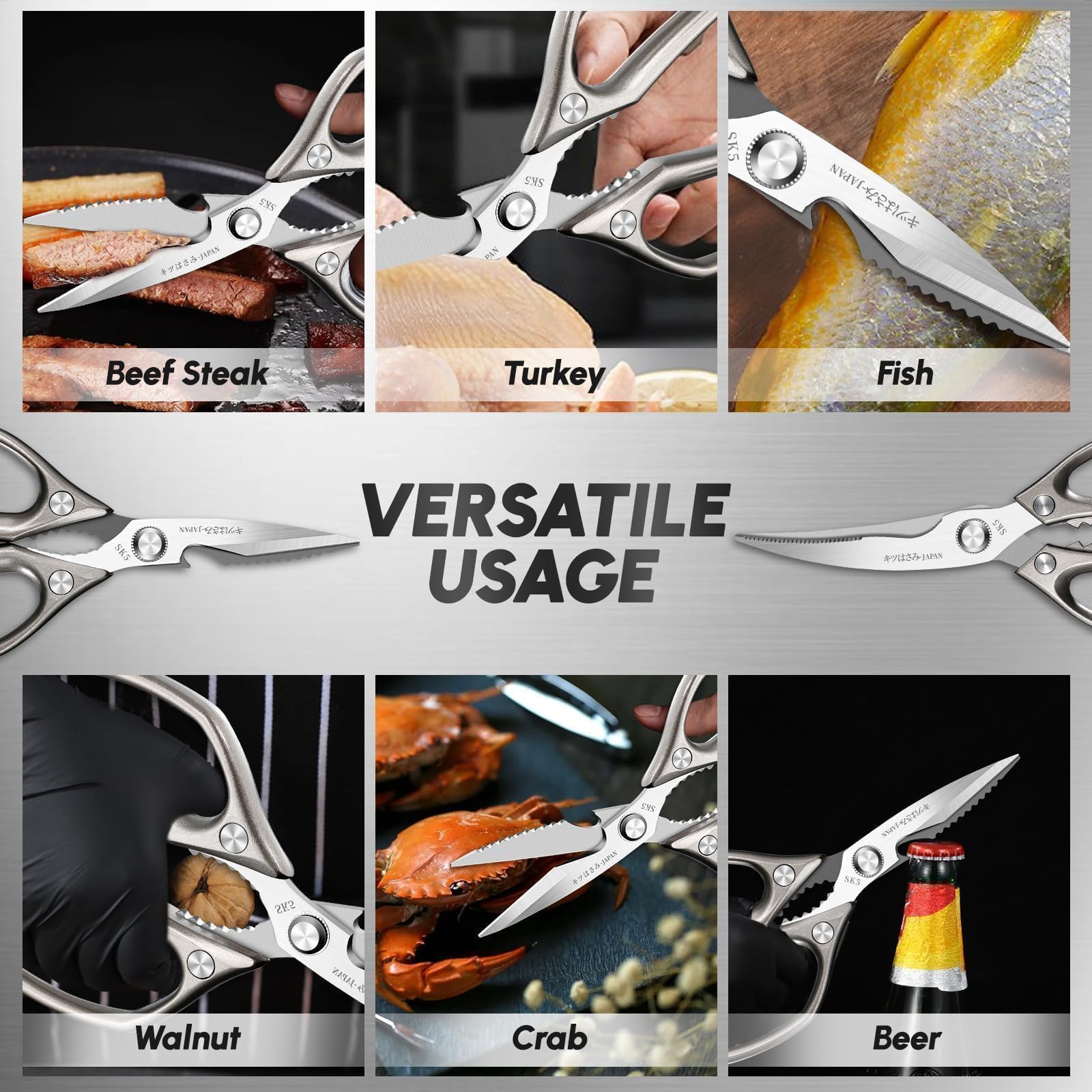 SSGP ergonomic handles reduce hand fatigue during long chopping sessions