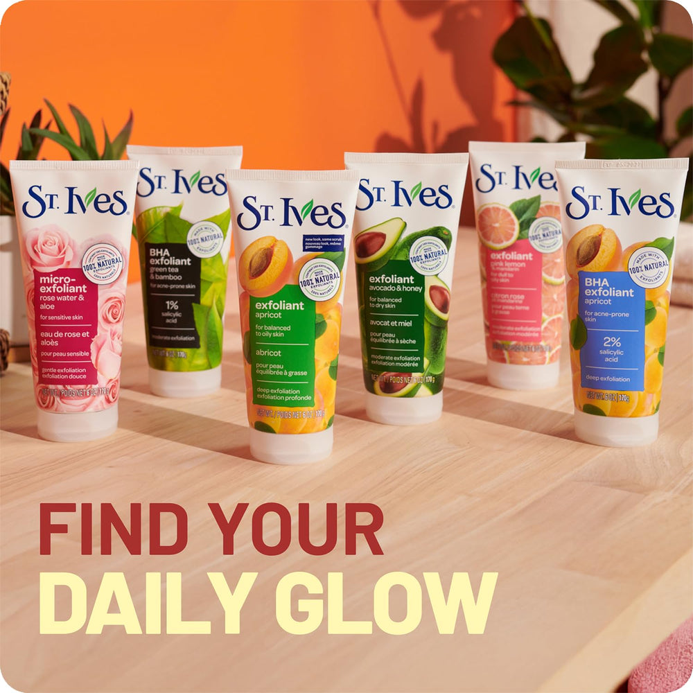 St Ives Pink Lemon & Mandarin non-comedogenic formula supports clear pores.