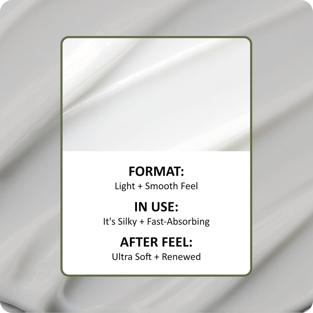 St. Ives Renewing Cream swirl demonstrates rich texture for skin.