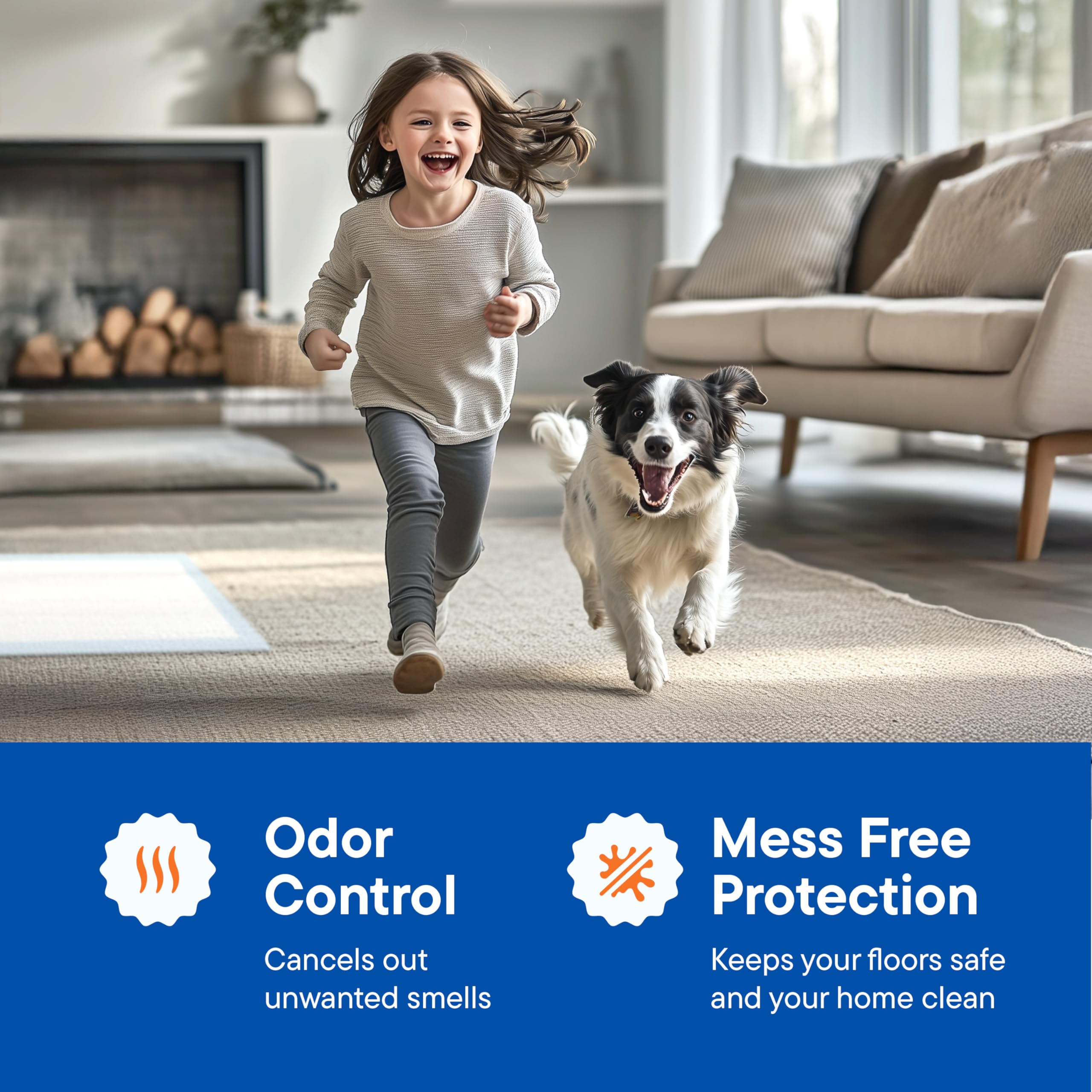 Stack Man XL pads measure 28x34 inches for larger dogs on the go.