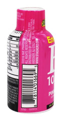 Stacker 2 Pink Lemonade energy shot bottle in a gym bag for workouts