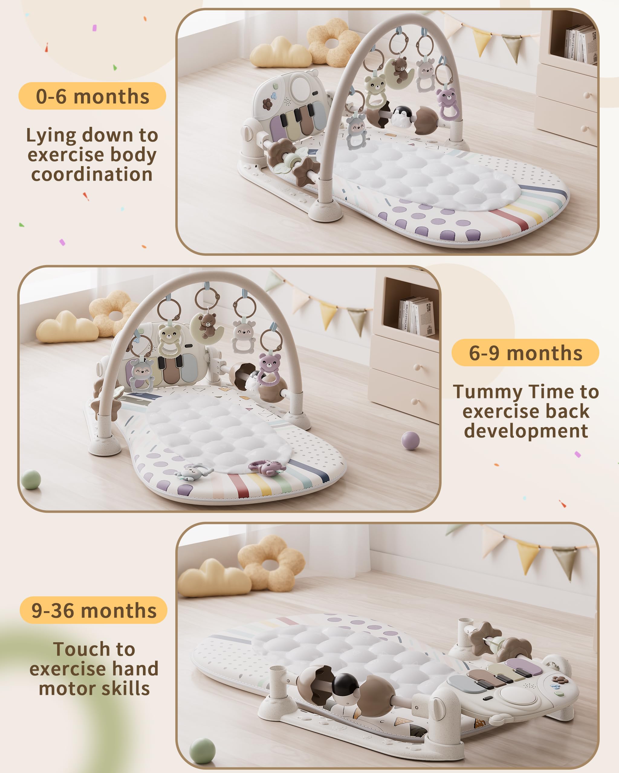 STACTCUTE musical panel aids sound awareness and gentle learning moments.