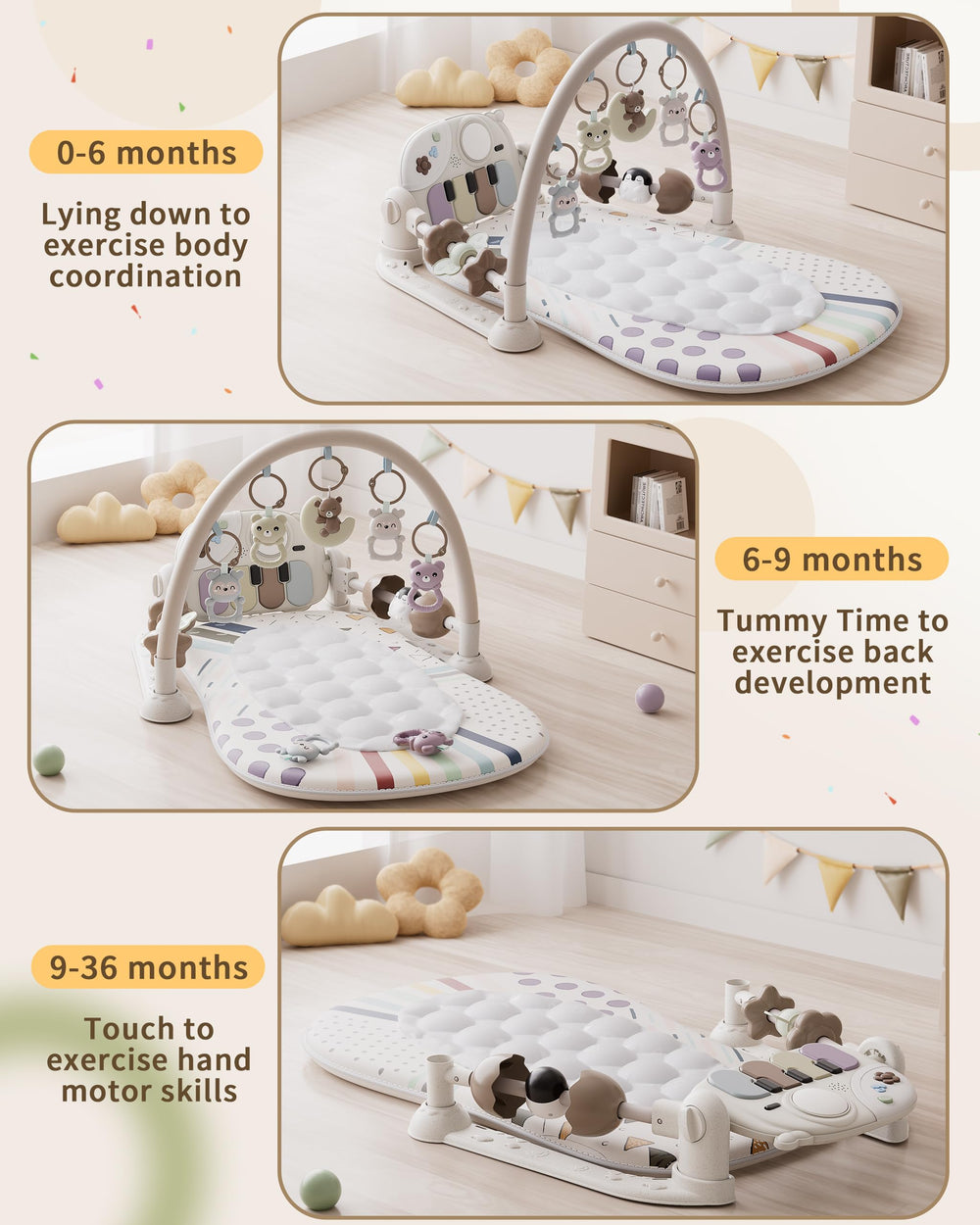 STACTCUTE musical panel aids sound awareness and gentle learning moments.