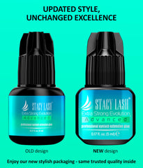 STACY LASH 1-second dry time is shown for efficient lash placements.