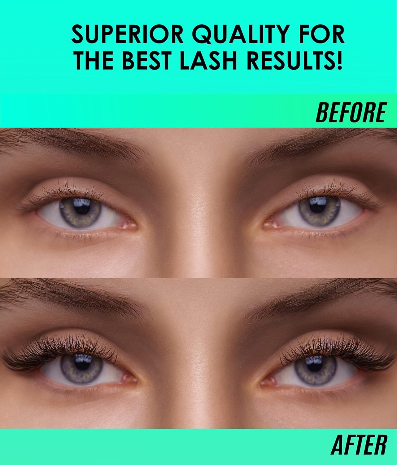 STACY LASH black adhesive delivers dramatic lash fusion and color.