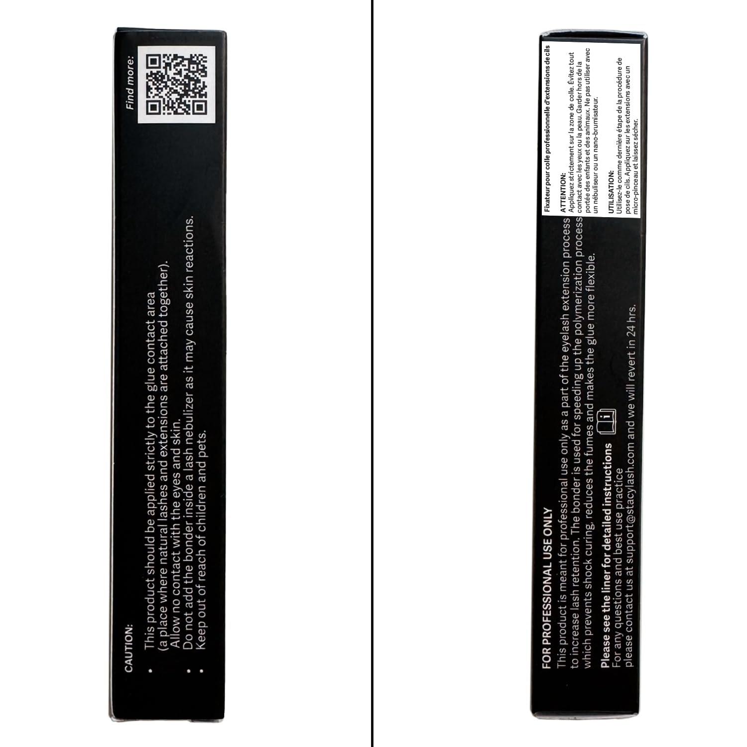 Stacy Lash Bonder safe application area supports comfortable client experience