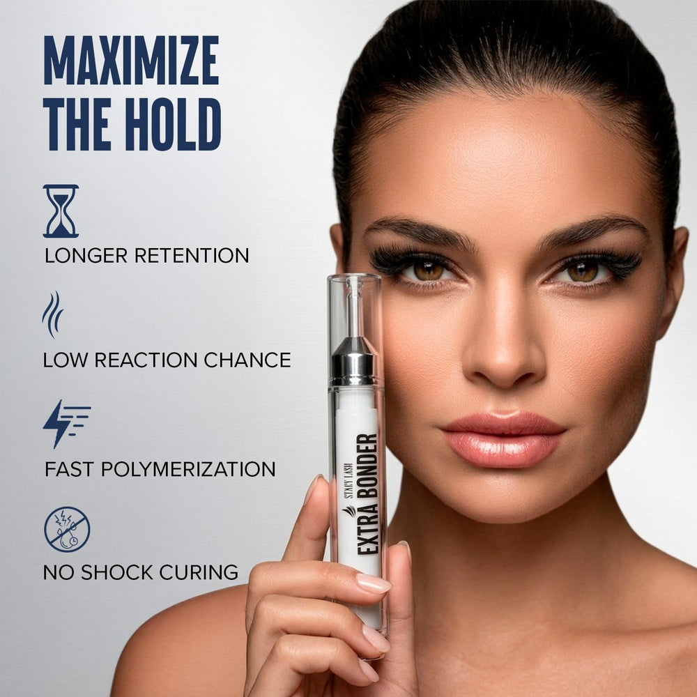 Stacy Lash Bonder syringe application demonstrates hygienic, controlled dispensing