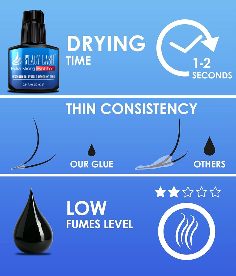 STACY LASH lash-tech application scene suggests efficient, clean procedures.
