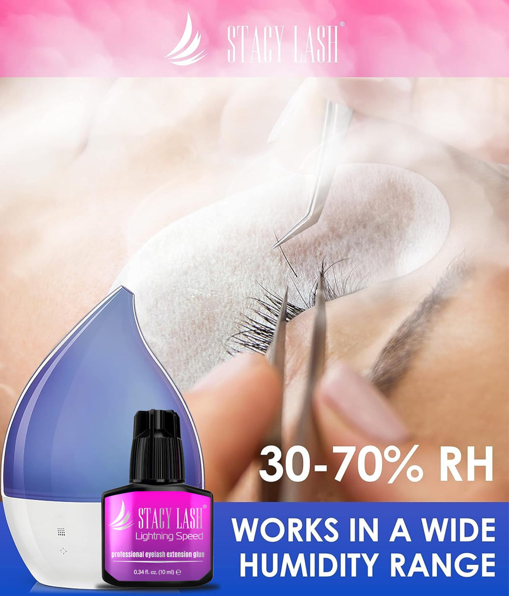 Stacy Lash Lightning Speed professional-use labeling, signaling salon-grade performance.