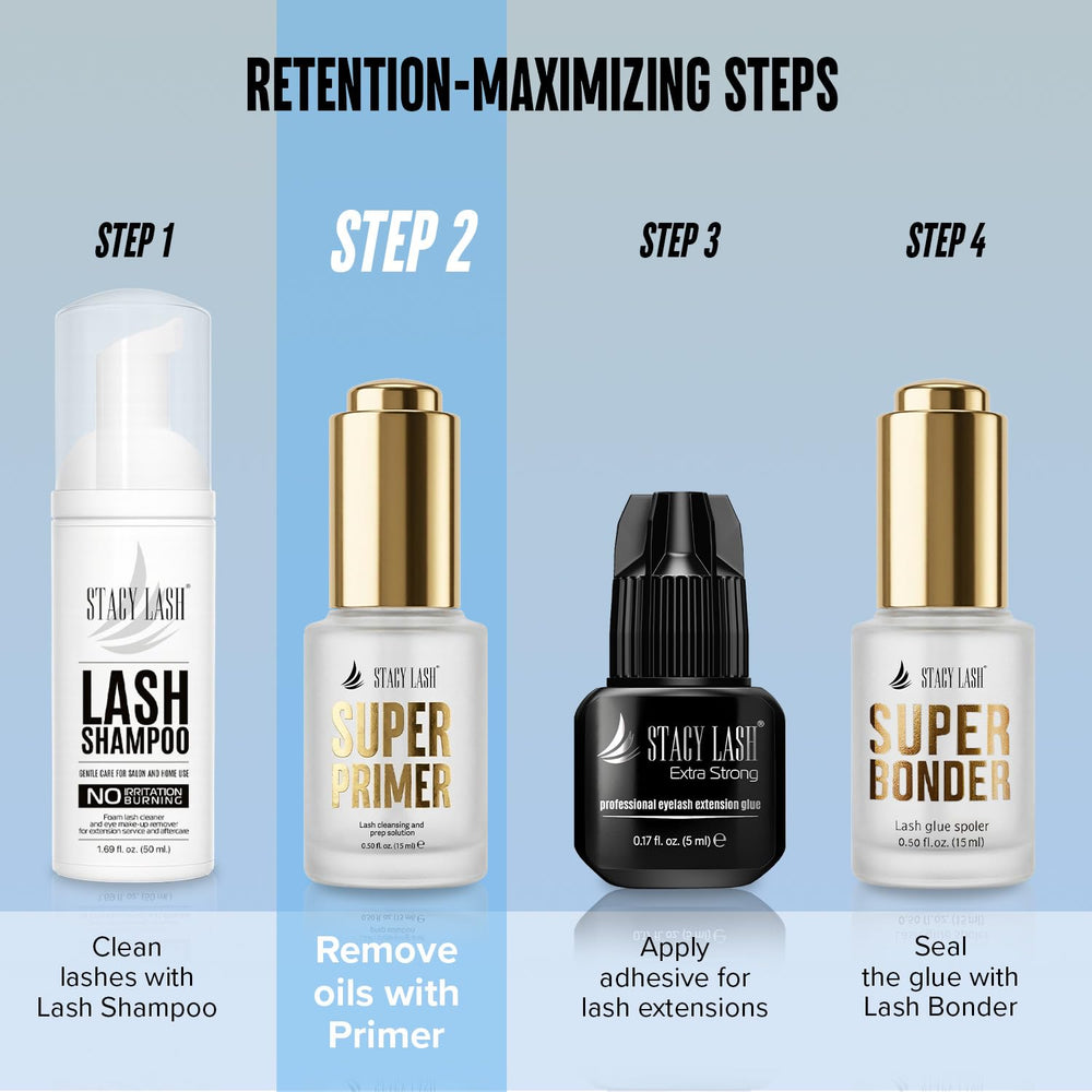 Stacy Lash Primer boosts adhesive holding power for extensions
