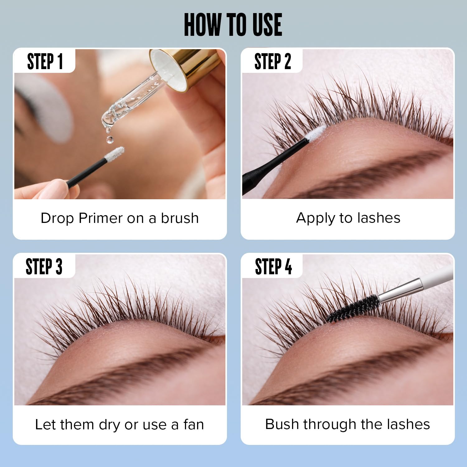 Stacy Lash Primer used after shampoo to prep lashes for bonding