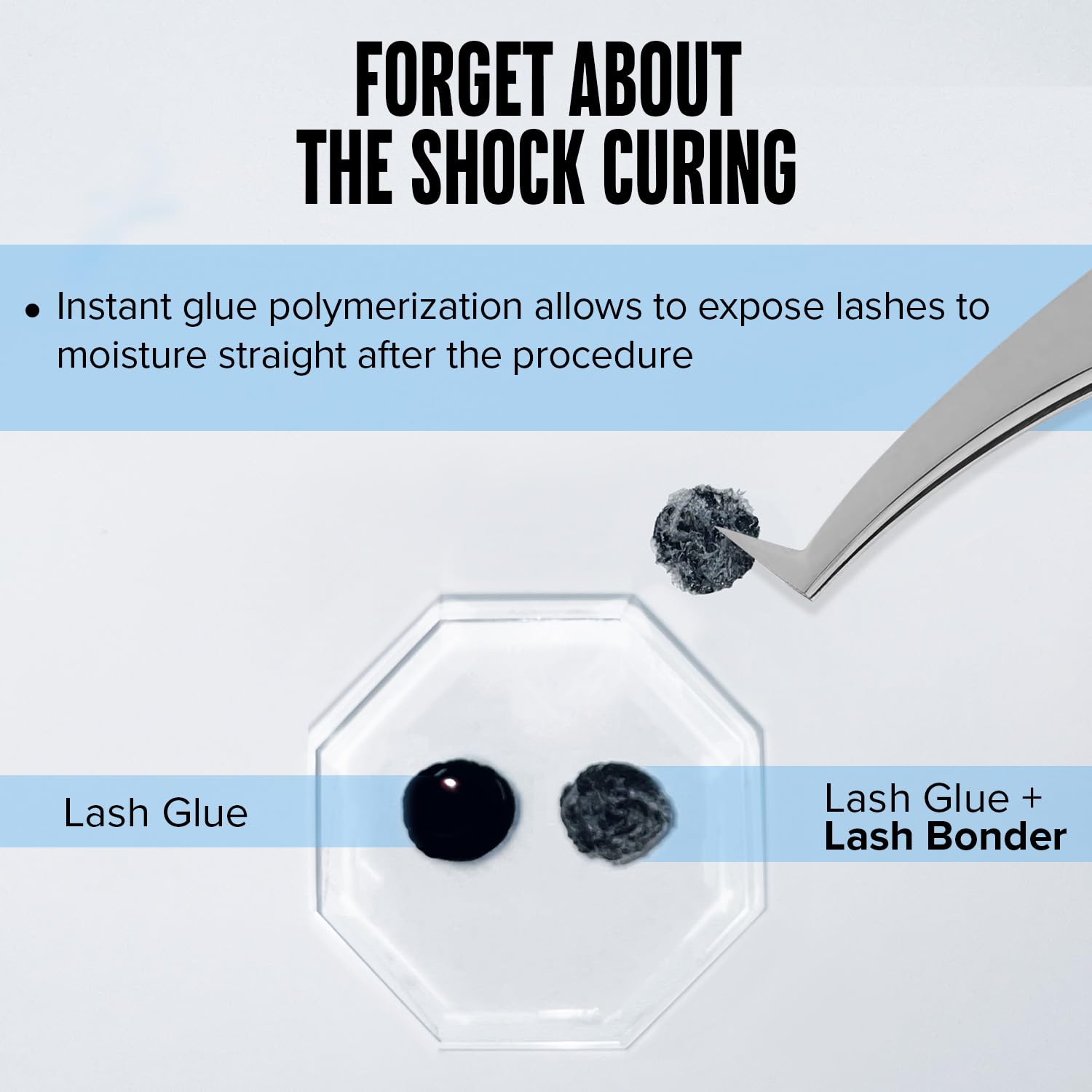 STACY LASH Super Bonder fumes control minimizes exposure during sessions.
