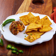 No artificial colors or flavors label on Stacy’s jalapeño pita chips.