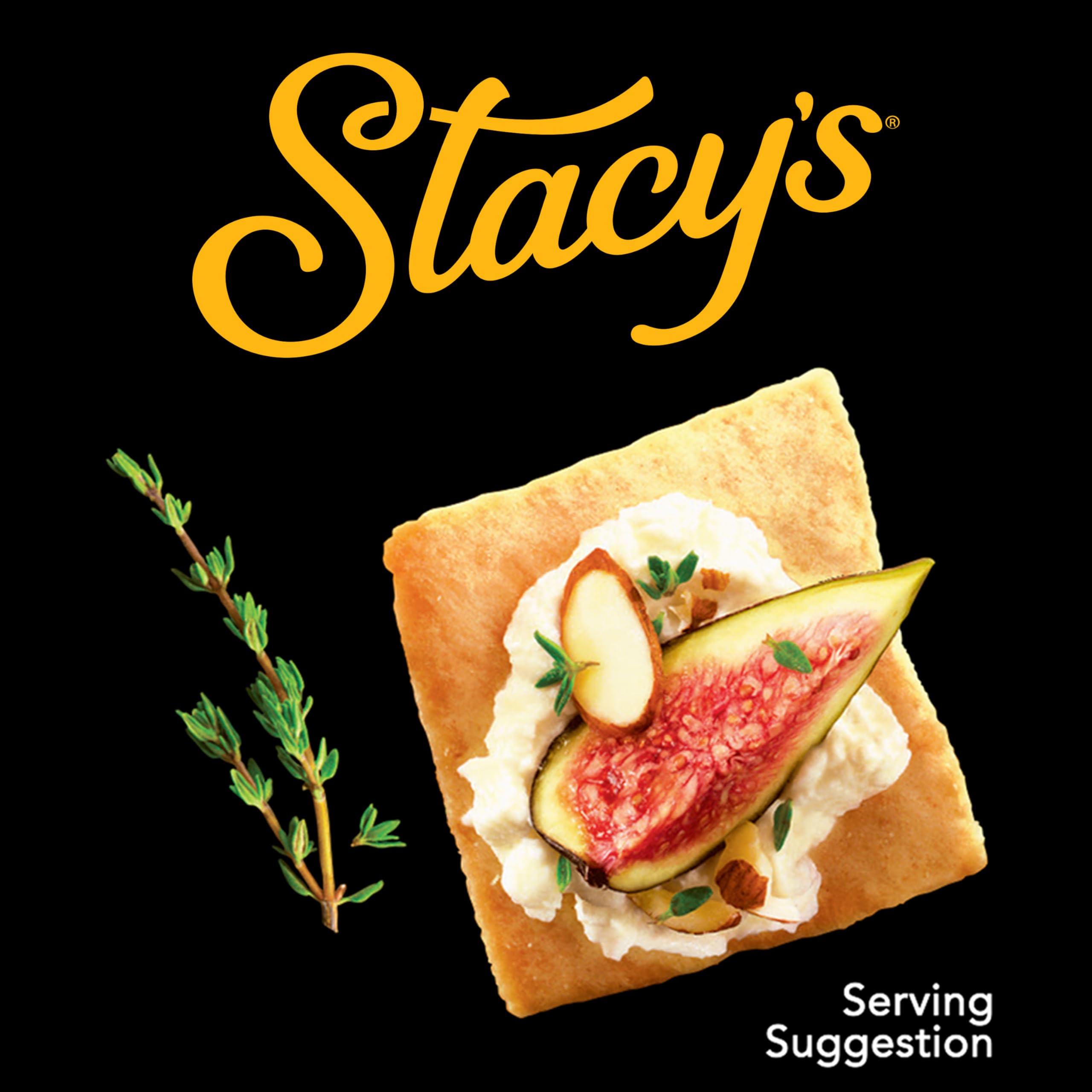 Stacys Pita Chips Sea Salt kosher and Non-GMO certified snack.