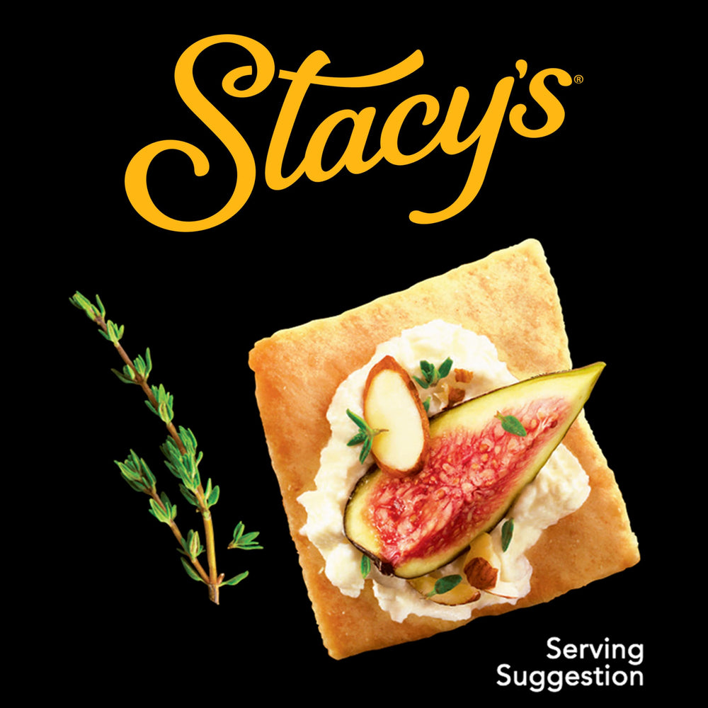 Stacys Pita Chips Sea Salt kosher and Non-GMO certified snack.
