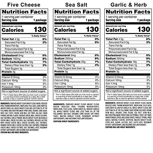 Stacy's Pita Thins Garlic & Herb close-up, savory aroma ideal for dips.