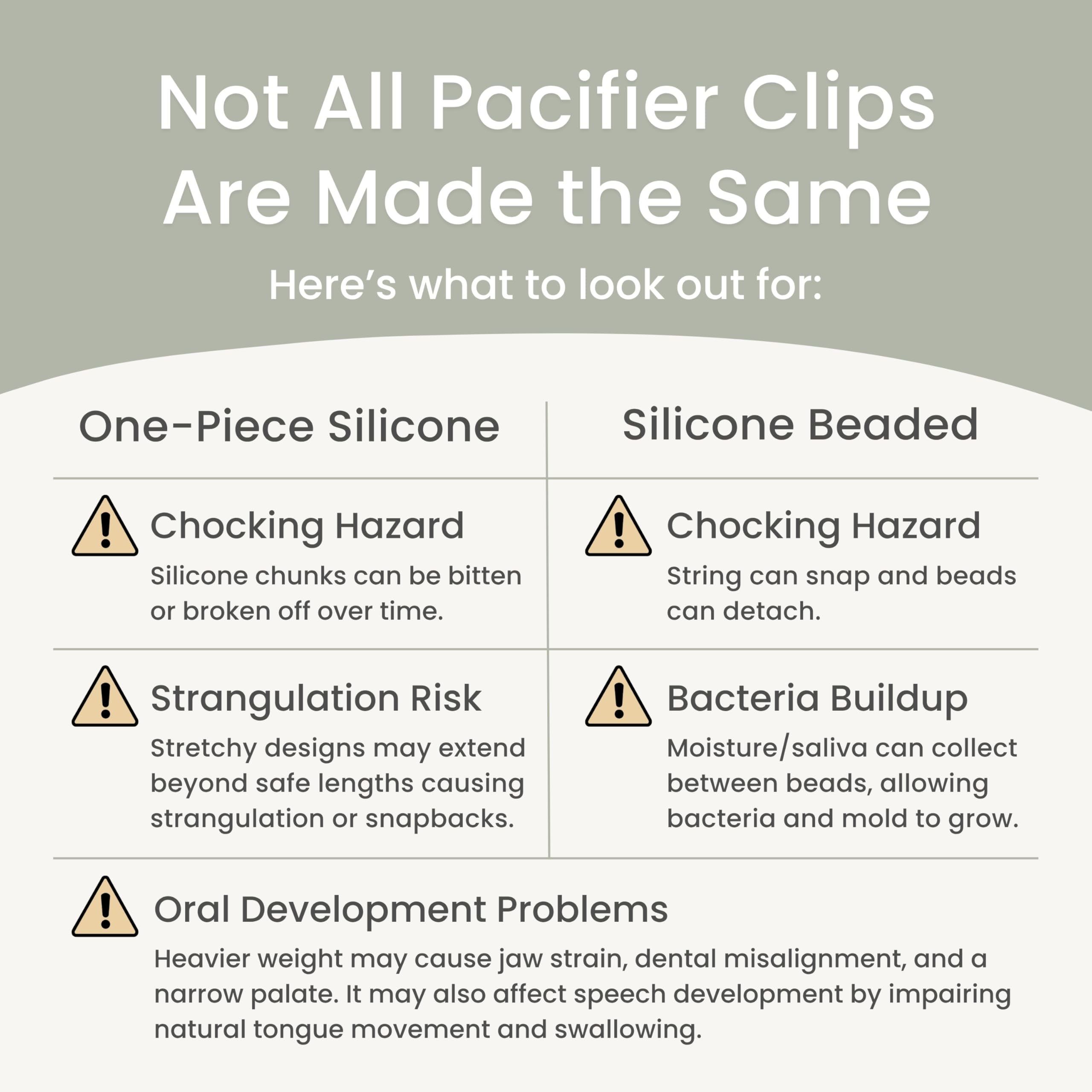 Stadela fashion-forward pacifier clip attaches to outfits without snagging.