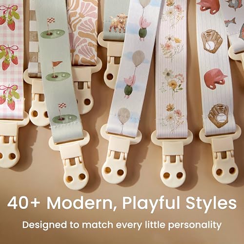 Stadela four-pack pacifier clips provide backup on busy days.