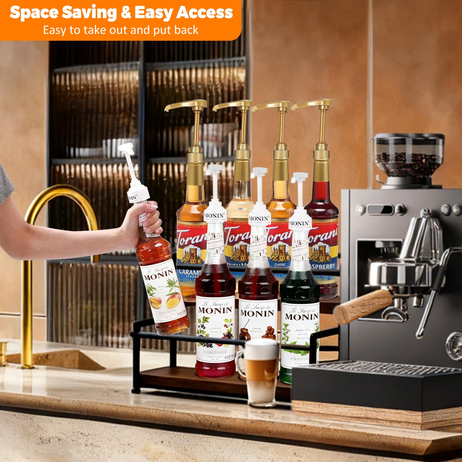 STAEVER Stepped Shelf Visibility improves item visibility and accessibility