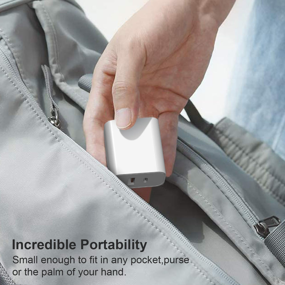 STAKYCET compact travel charger block emphasizes portable power on the go.
