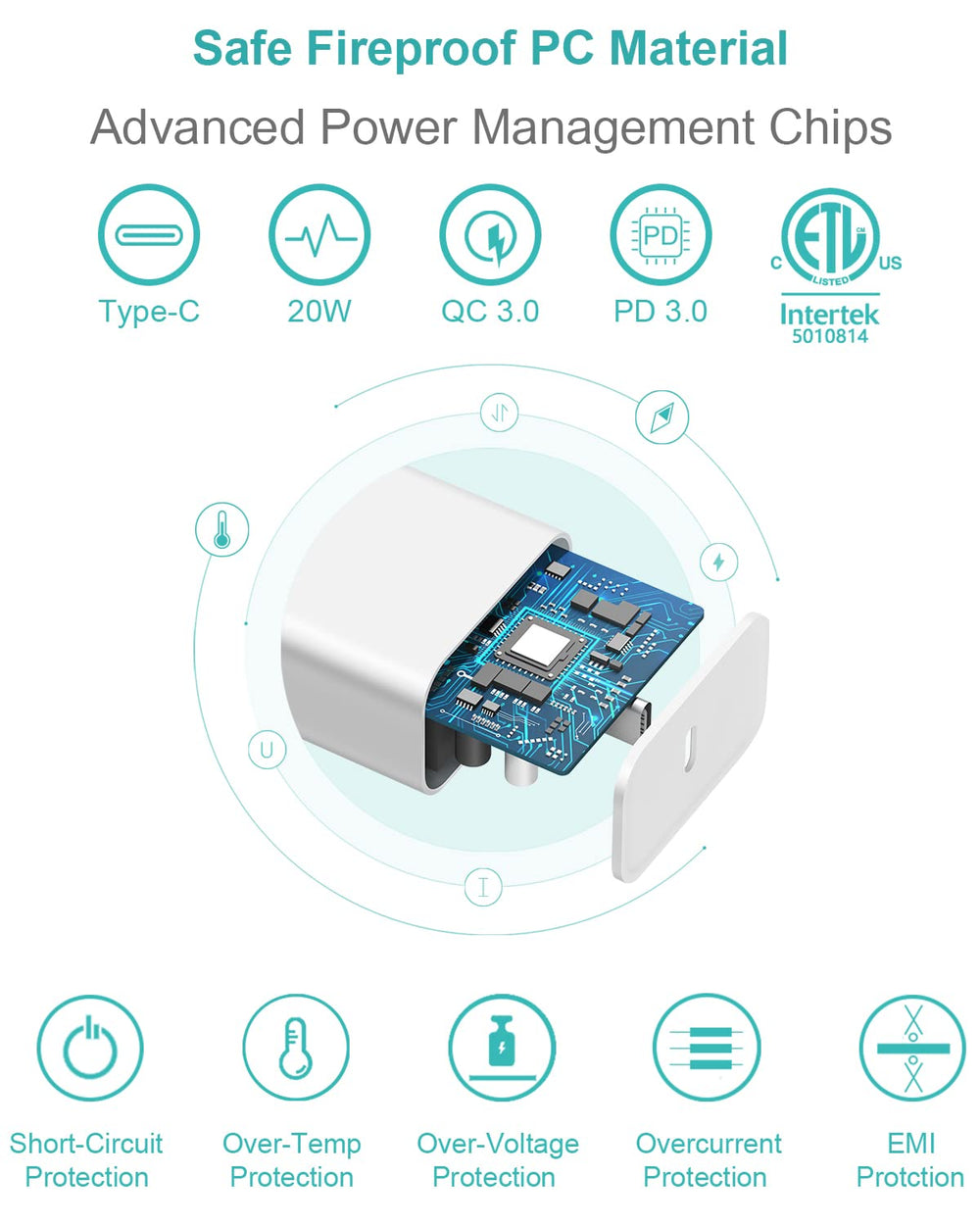STAKYCET fast-charging for iPhone 14 series, compatible with multiple models.