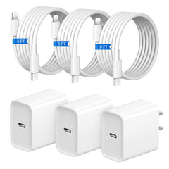 STAMISH iPhone fast charger 20W wall plug for rapid charging.