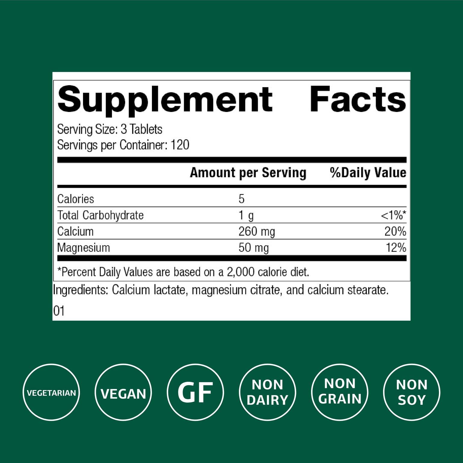 Standard Process Calcium Lactate bottle pour for easy daily dosing