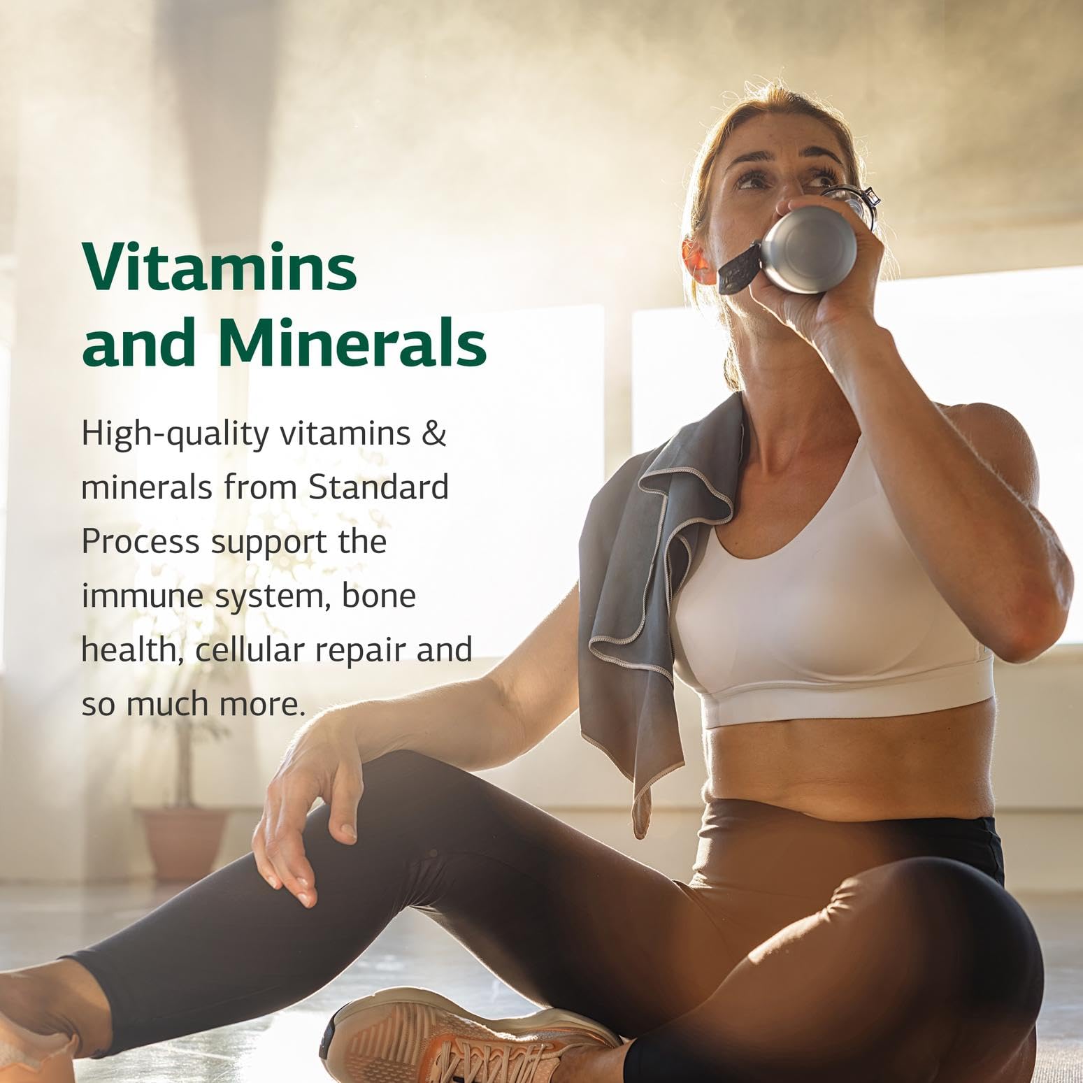 Standard Process Calcium Lactate health-icon image suggests holistic bone wellness
